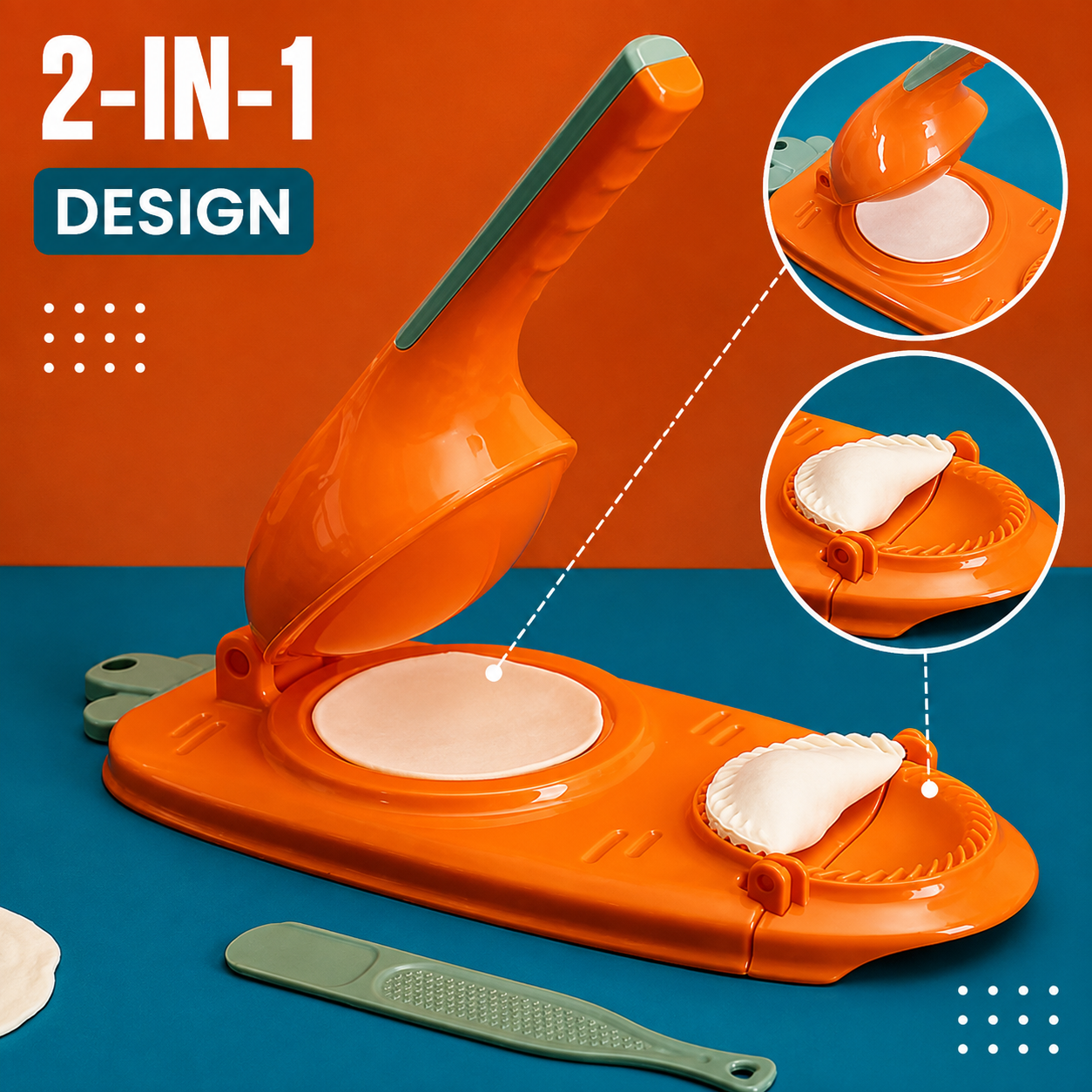 2-in-1 Dumpling Maker & Pitha Maker
